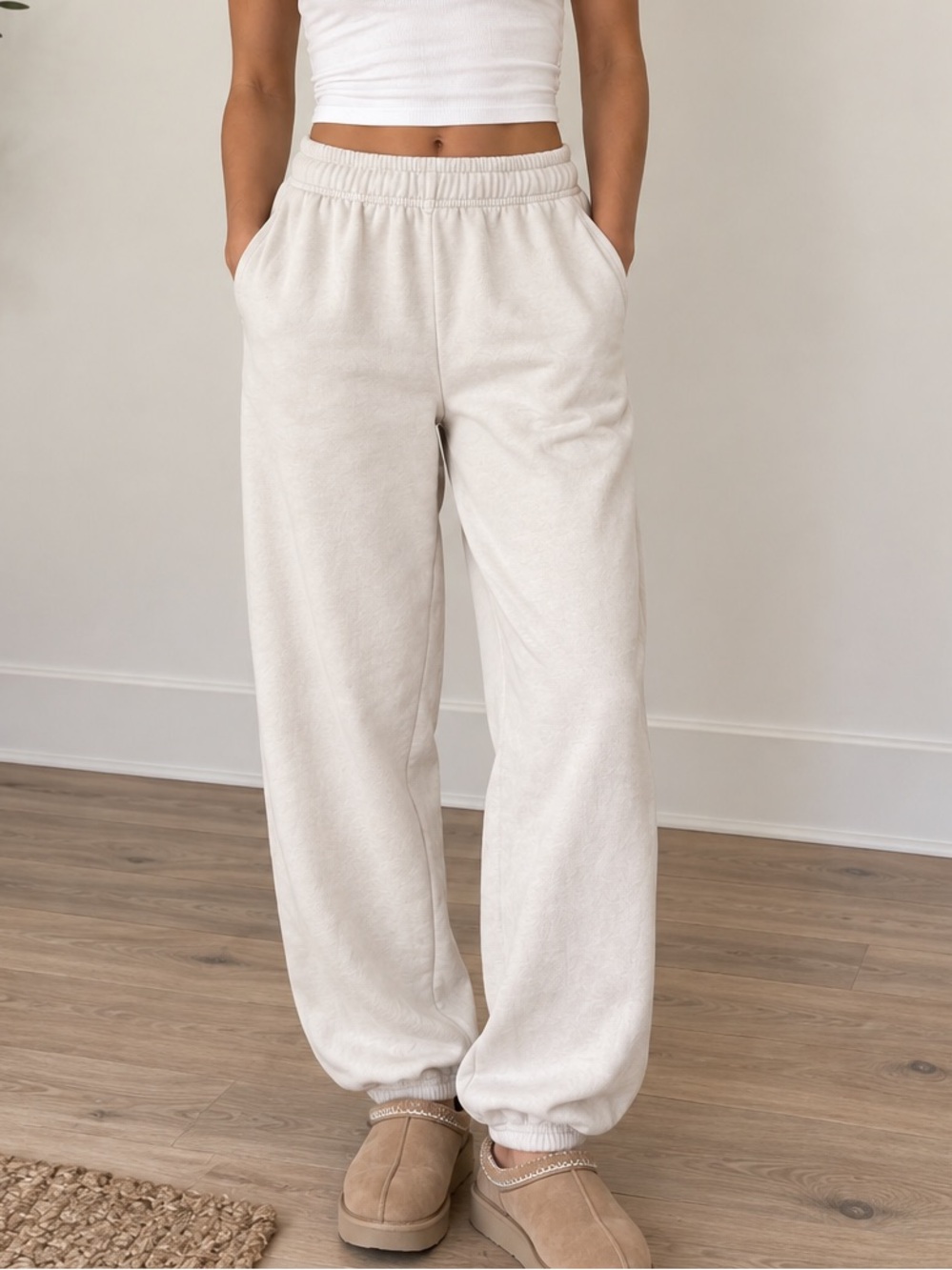 Aerie Offline Women's Cream Colored Jogger Sweatpants Size XS